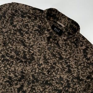 BYLT Premium Basics Mens Digital Camo Heavy Long Sleeve Button Up Shirt Size L